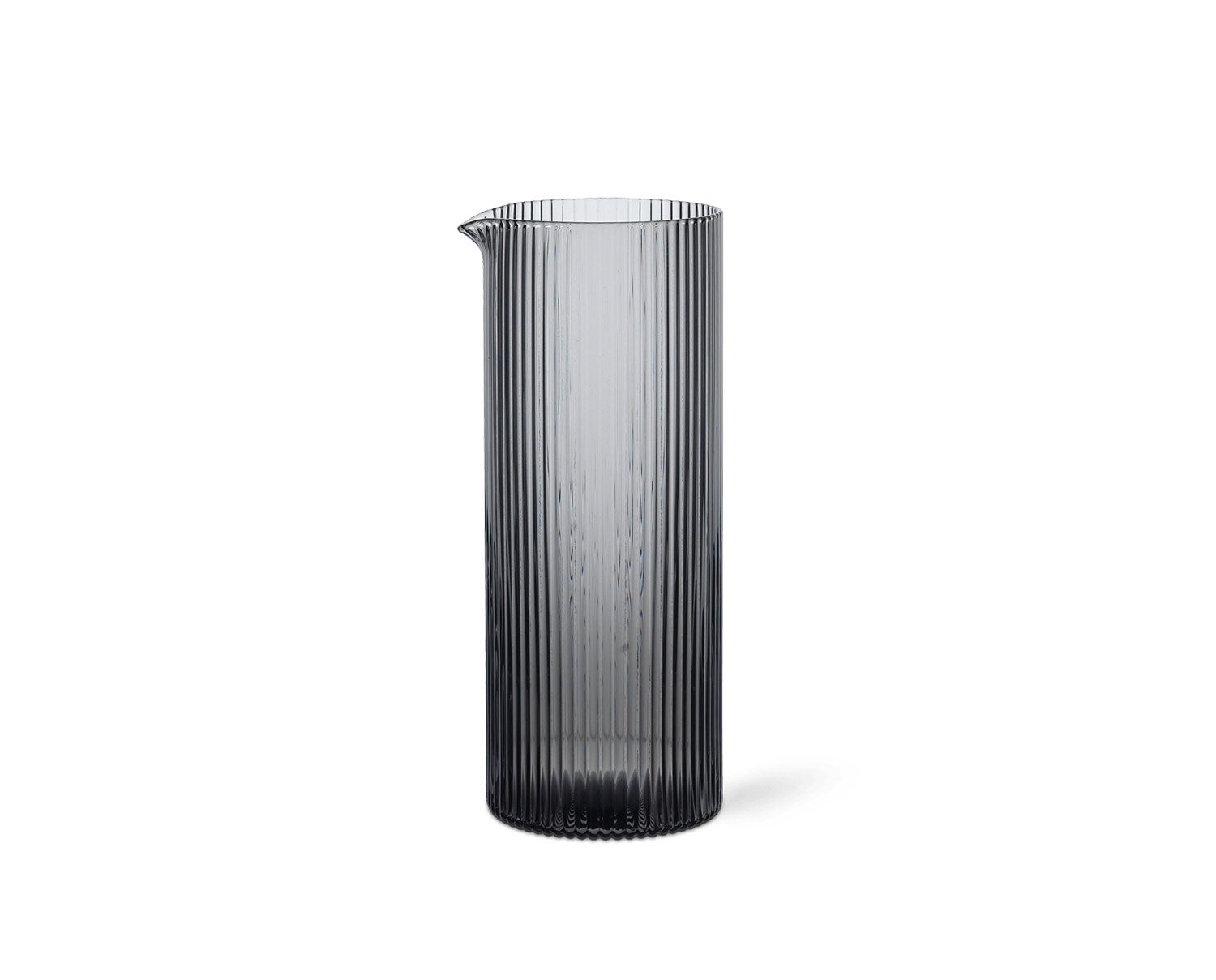 Ferm-Living-Ripple-Milk-Jug-Smoked-Grey