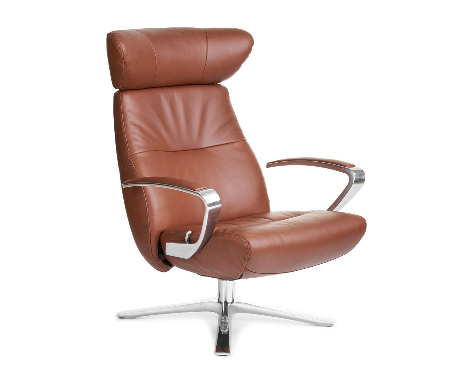Conform-Style-Chair-Quattro-Aluminium-Western-Cognac