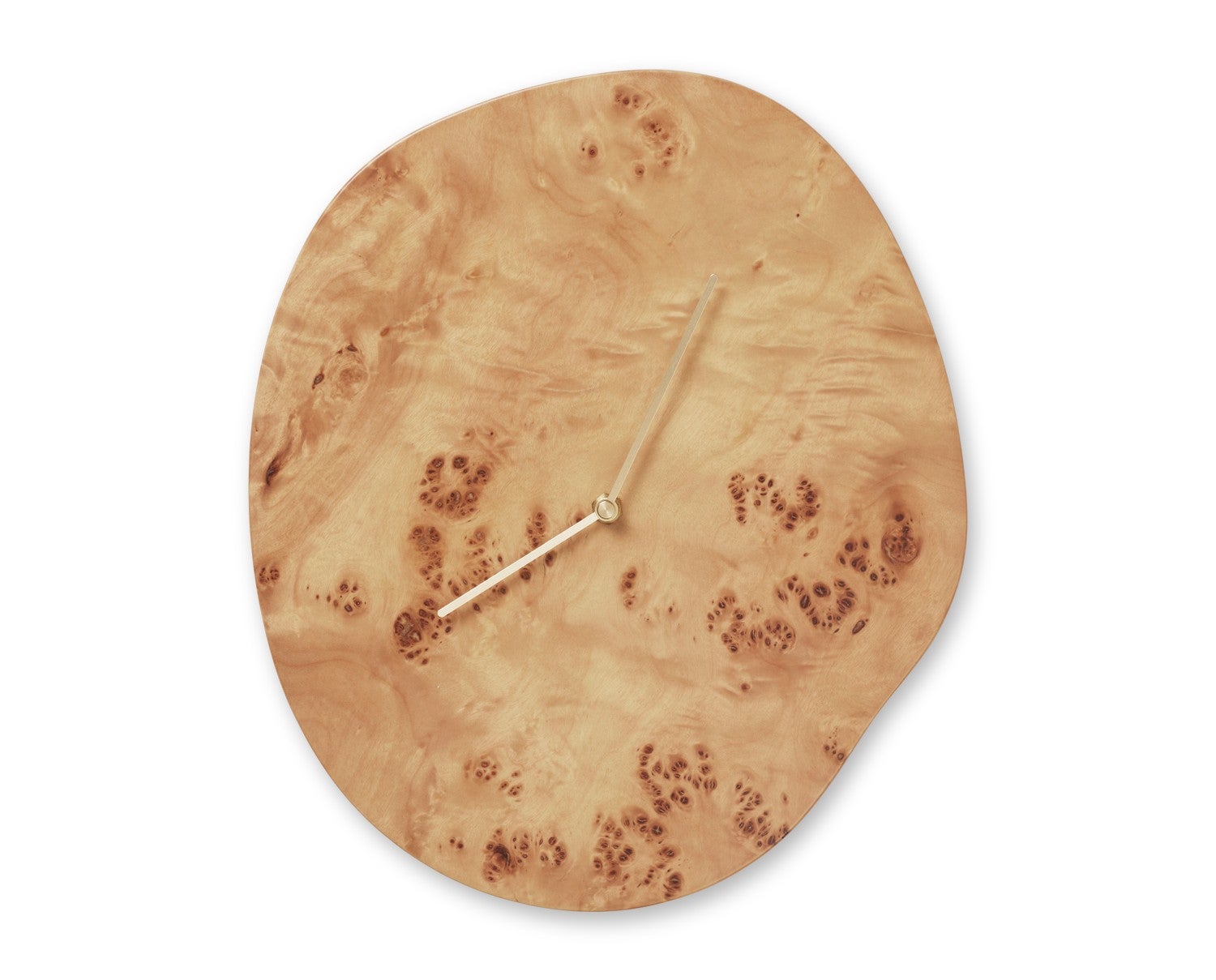 Ferm-Living-Melt-Wall-Clock-Natural-Burl-2414-1